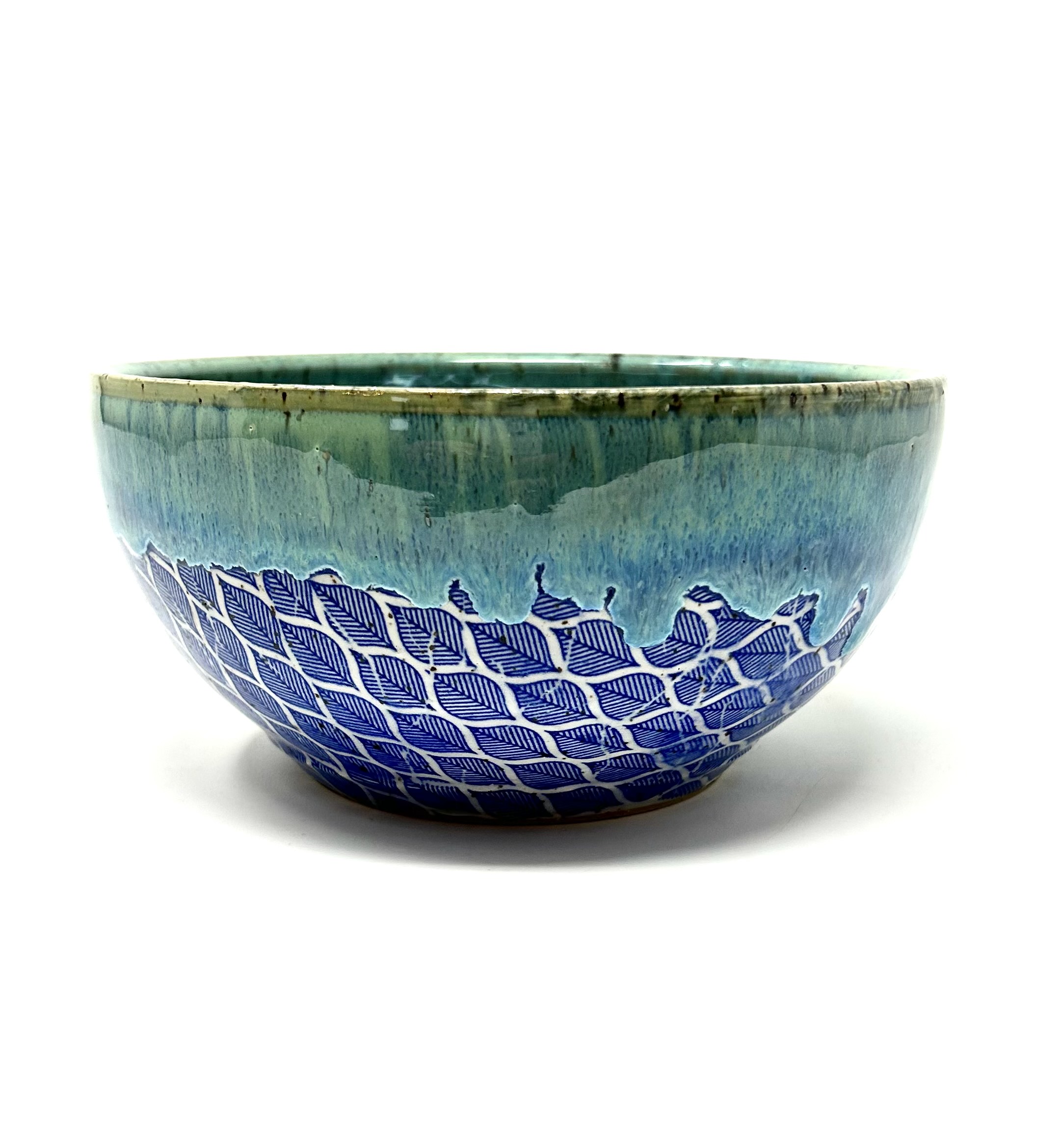 indigo blue bowl