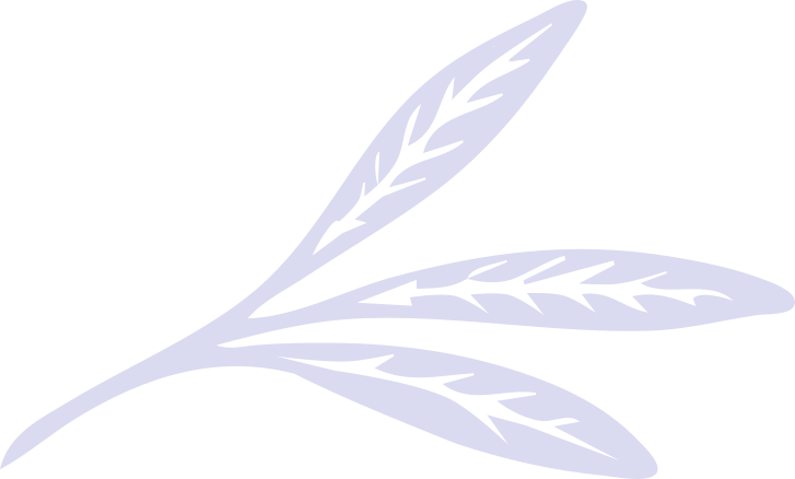 A lilac leaf sprig icon graphic.